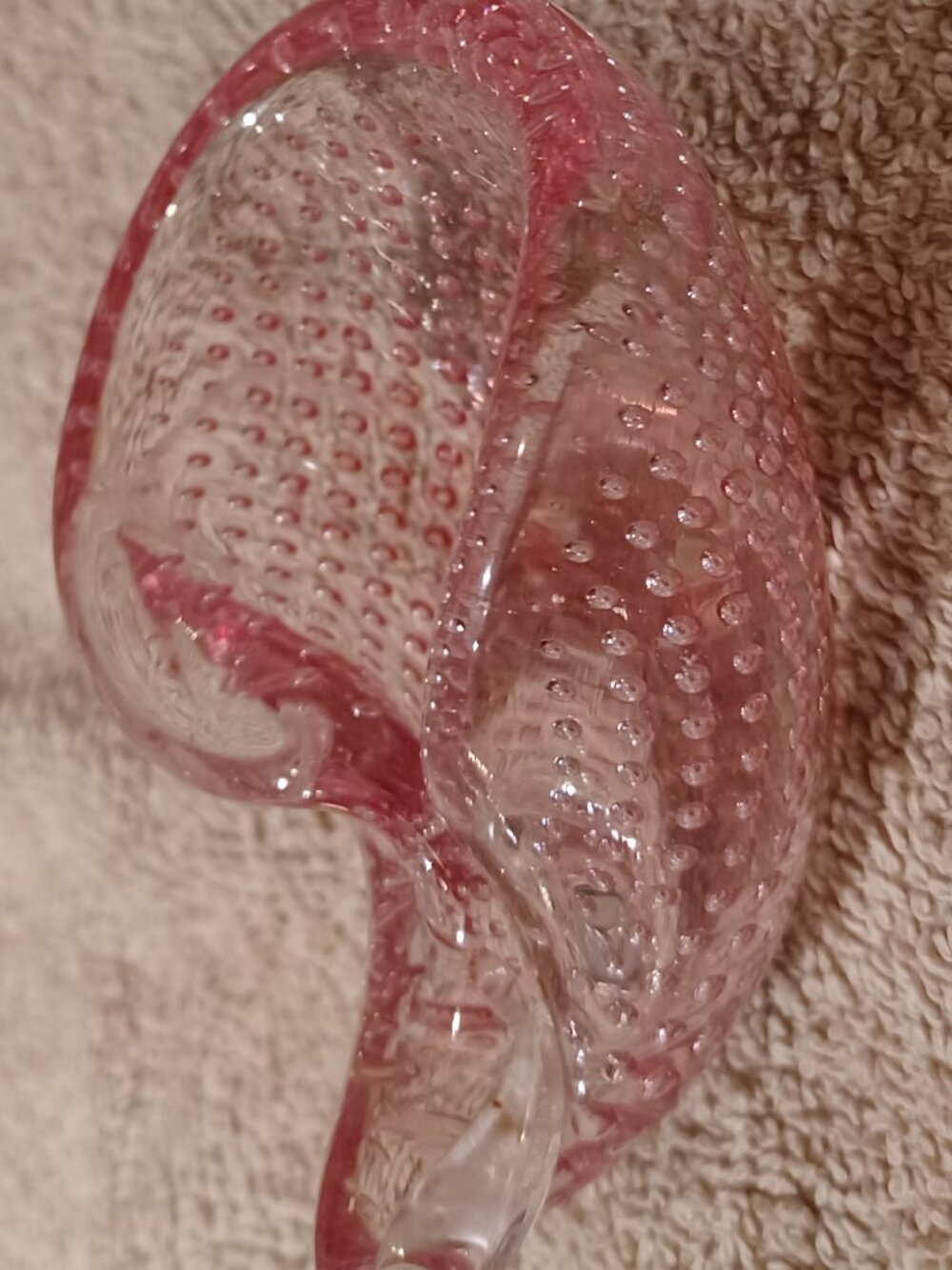 Glass handblown seashell